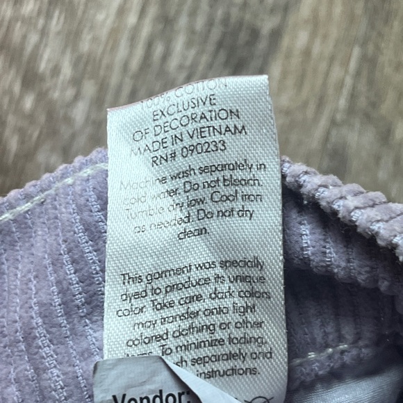 PacSun Lilac Corduroy Shorts Y2K Cargo Utility High Waist Purple Size 24 - Picture 3 of 6
